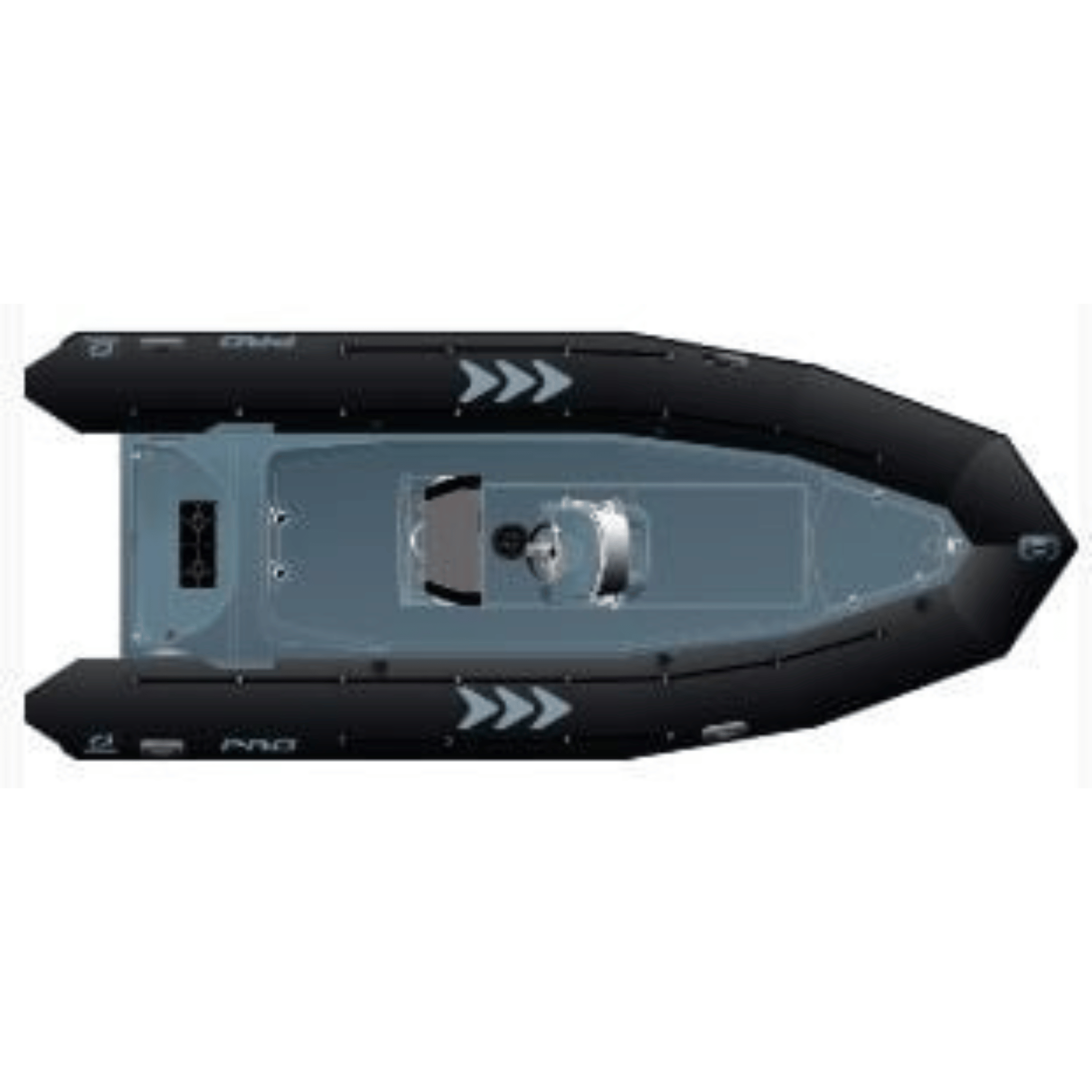 Tube Zodiac PRO 650 & PRO 15 MAN RIB - Zwart Neopreen Hypalon doek