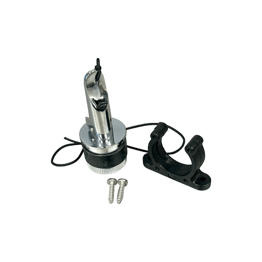 Z67070 - zelflozerstop RVS D34 kit inclusief houder en doorvoer