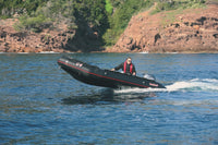 Bombard Commando C4 - rubberboot met aluminium vlonderdelen deelbare houten kiel