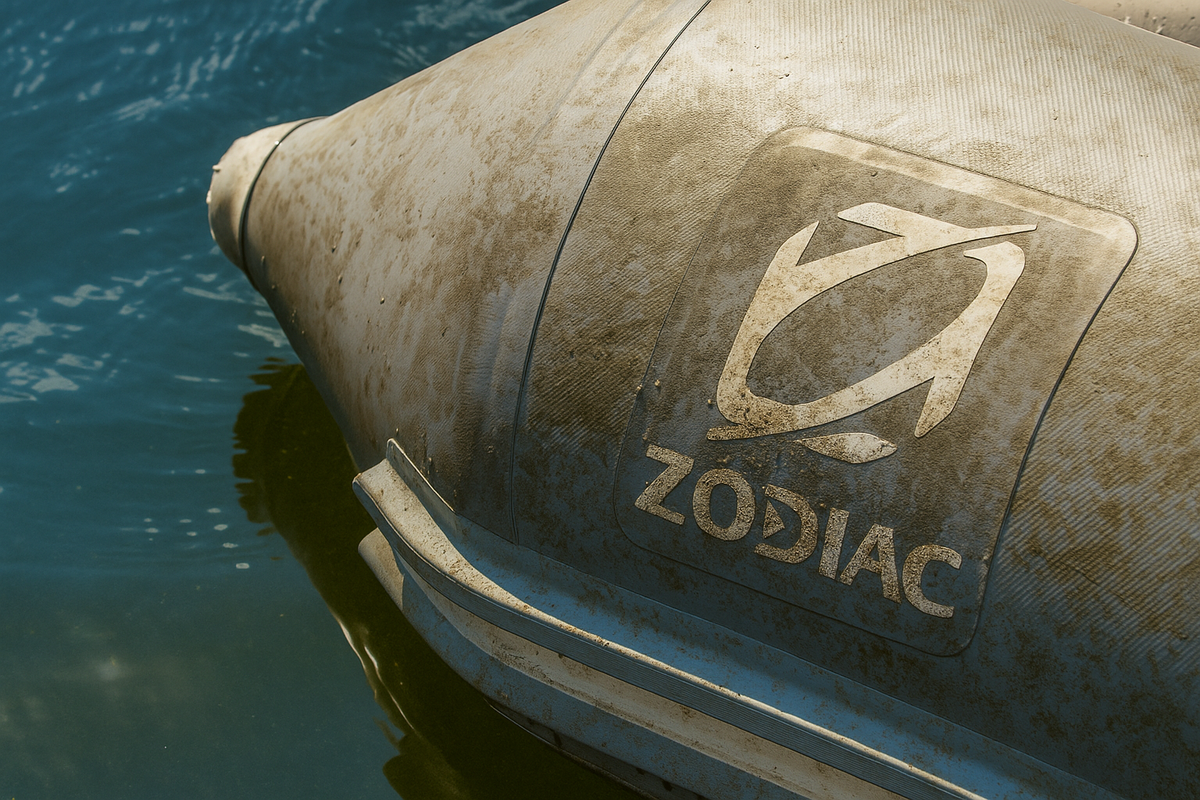 Zodiac rubberboot schoonmaken