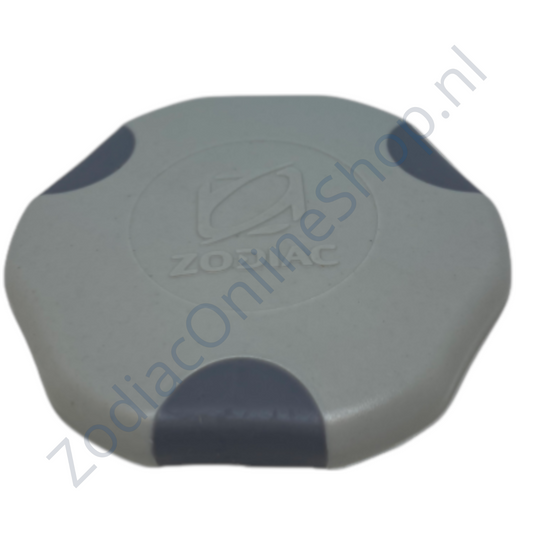Z67395 - Zodiac afsluitdop ventiel grijs - nieuwe type -  met logo