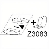 Zodiac Online Shop Z1113 technische tekening van de Z3083 bevestigingsset voor de zitplank van oudere Zodiac Cadet modellen