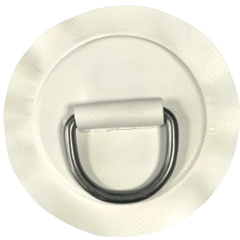 Zodiac Online Shop Z6128 witte PVC D-ring met 53mm RVS oog voor rubberboot montage