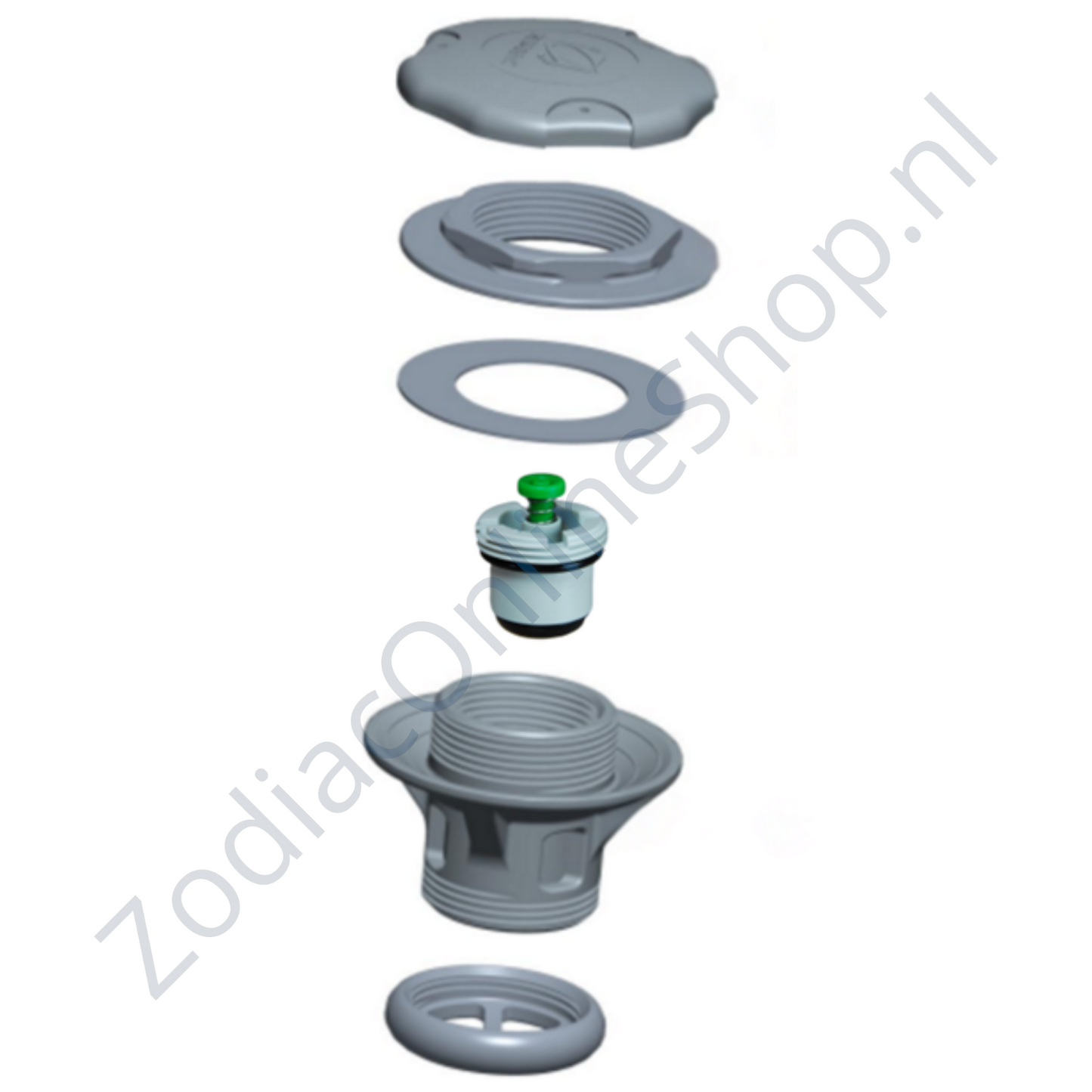 Ventieloverzicht van de nieuwe Zodiac ventielen - half verzonken